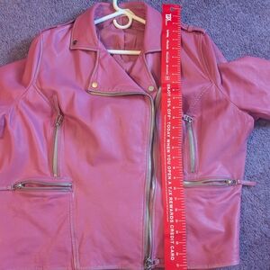 Ulla Popken Pink Leather Pouch